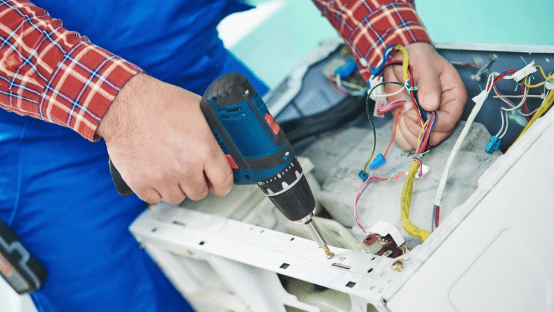 Pursaklar Profilo Profilo çamaşır makinesi kart tamiri – Su almama arızası orijinal parça ile giderildi. - Teknik servis örneği